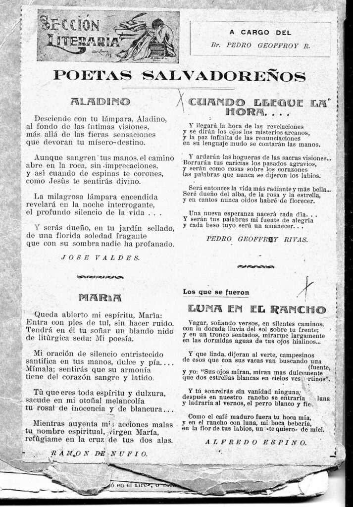 Poetas Salvadoreños