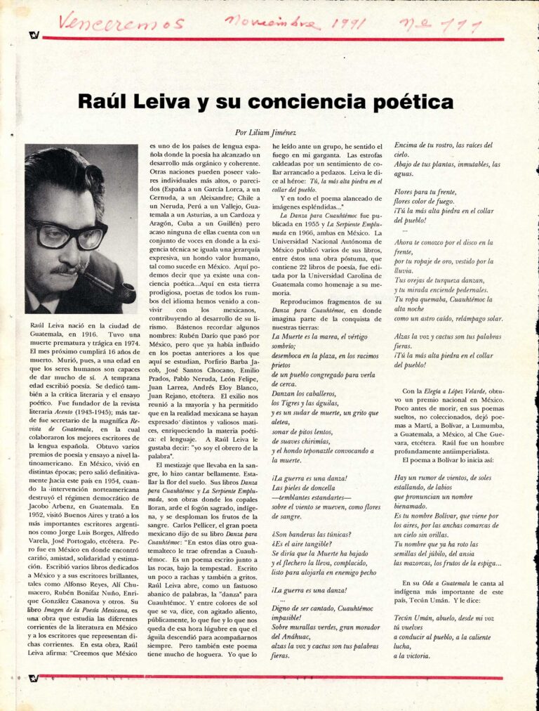 17 Raul Leiva y si conciencia poetica