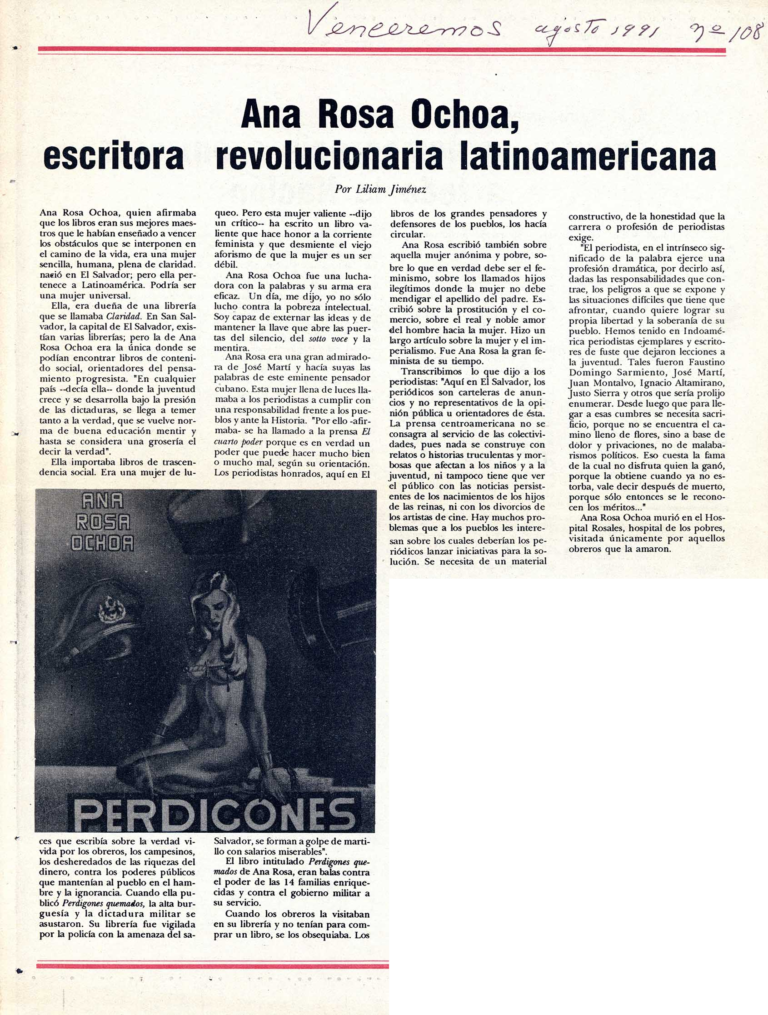 20 Ana Rosa Ochoa escritora revolucioinaria